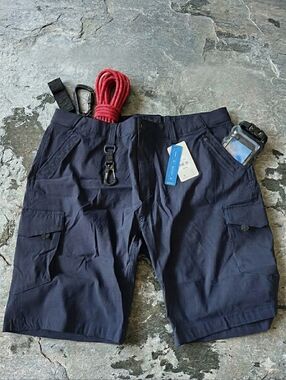 Wind River Men's Size 40 NEW Navy Blue Hyper-Dri HD1 Hiking Cargo Shorts Utility